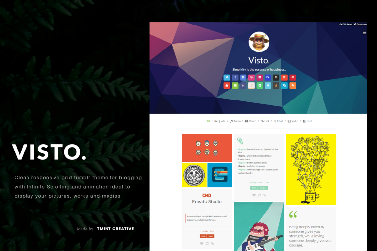Visto – Multi Column Tumblr Theme