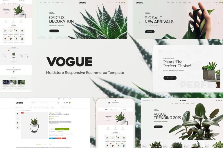 Vogue – Plant Store Prestashop Theme