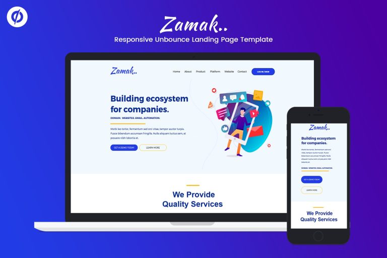 Clue – Responsive Unbounce Landing Page Template