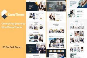 ConsTimes – Consulting Business WordPress Theme
