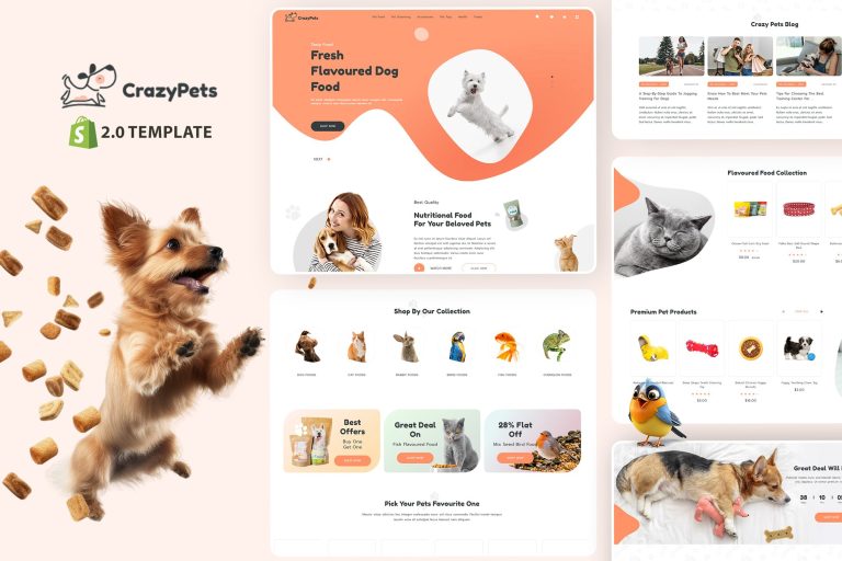 Crazy Pets – Dog Kennels, Pets Shop Shopify Theme