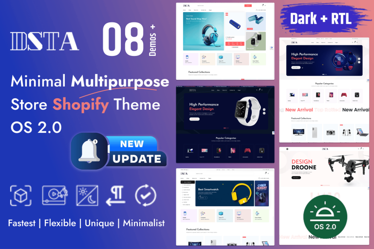 Dsta – Minimal eCommerce Store Shopify Theme 2.0