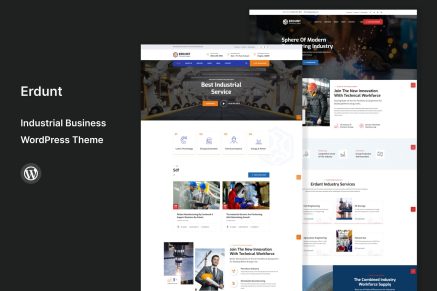 Erdunt- Industrial Business 2.0 WordPress Theme