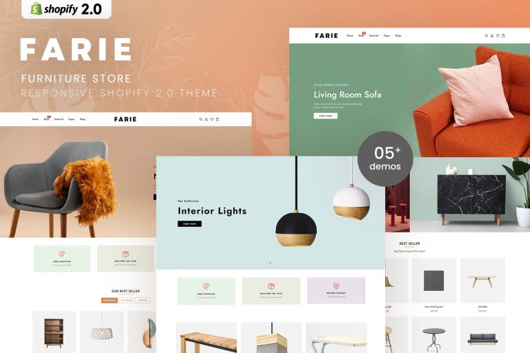 Farie – Furniture Store Shopify 2.0 Theme