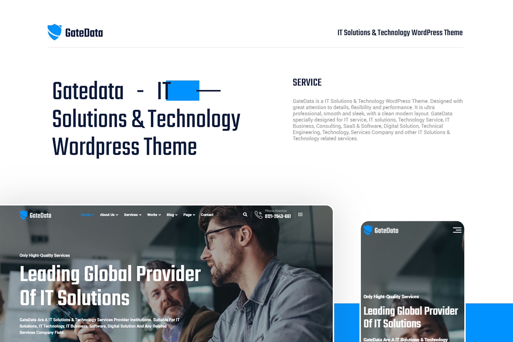 GateData- IT Solutions & Technology 1.0.1 WordPress Theme