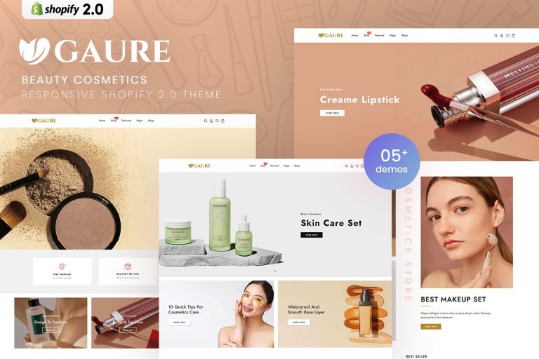 Gaure – Beauty & Cosmetics Shopify 2.0 Theme