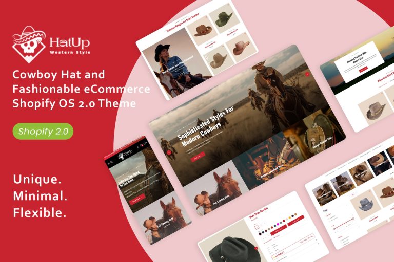 HatUp – Cowboy Hat Fashionable eCommerce Shopify