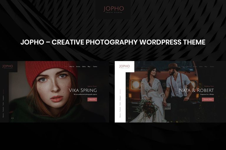 Jopho – Creative Photography WordPress Theme