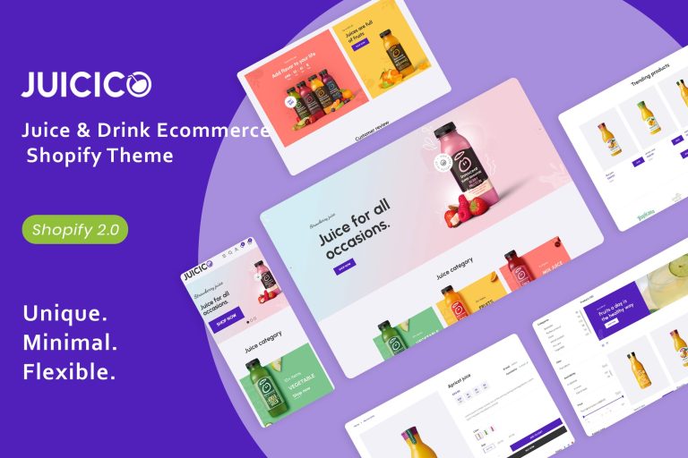 Juicico – Juice & Drink Ecommerce Shopify Theme