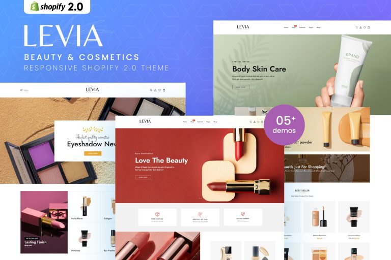 Levia – Beauty & Cosmetics Shopify 2.0 Theme