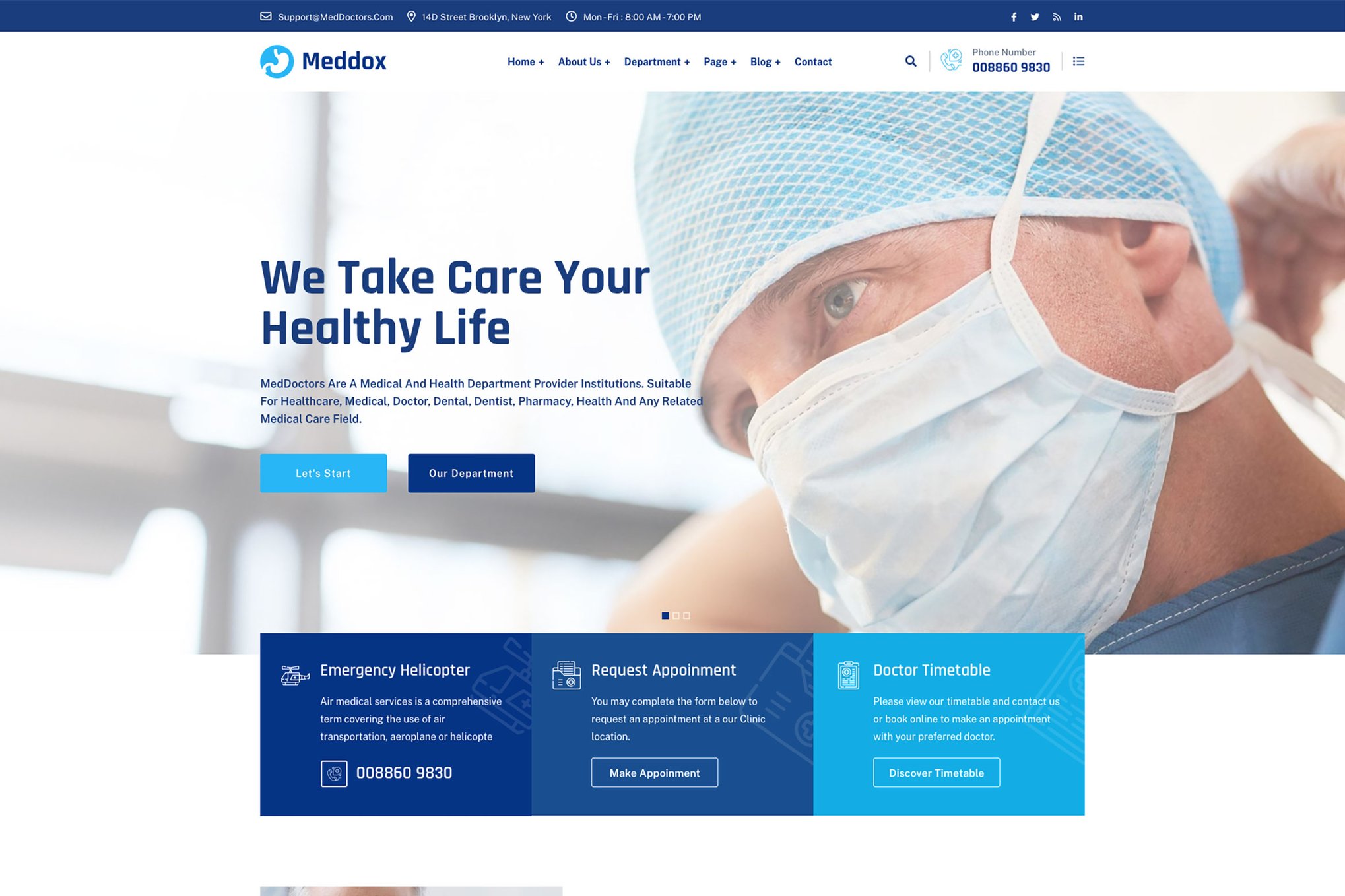 Meddox- Medical & Health 1.0.0 WordPress Theme