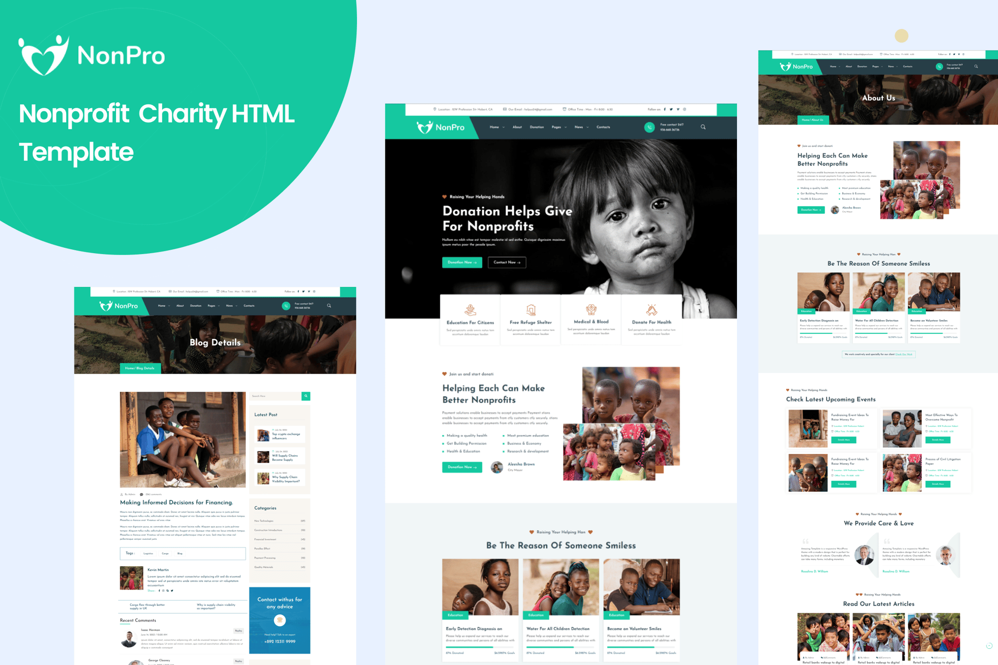 Nonpro-Nonprofit Charity HTML5 Template