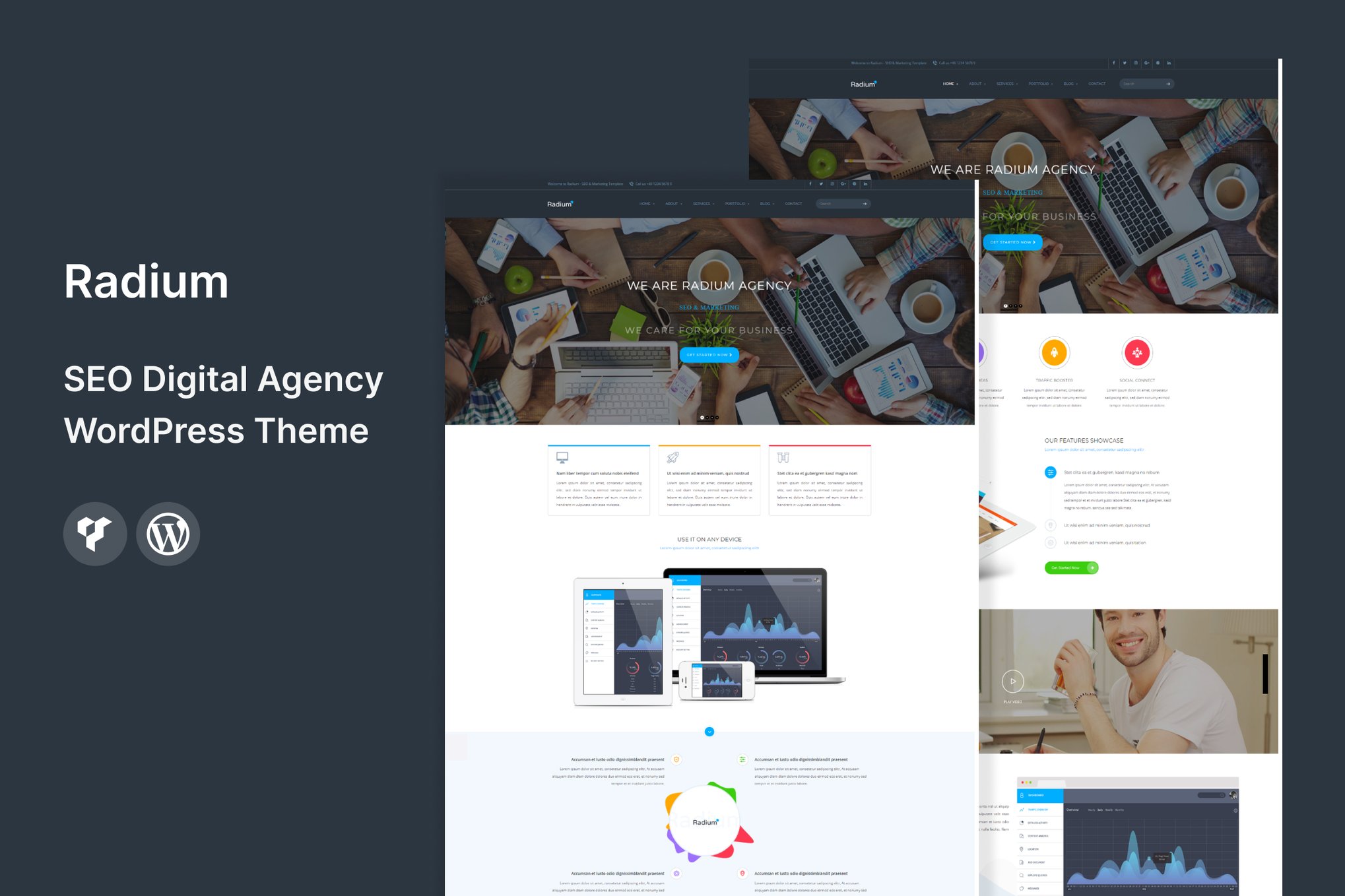 Radium- SEO /Digital Agency 2.6 WordPress Theme
