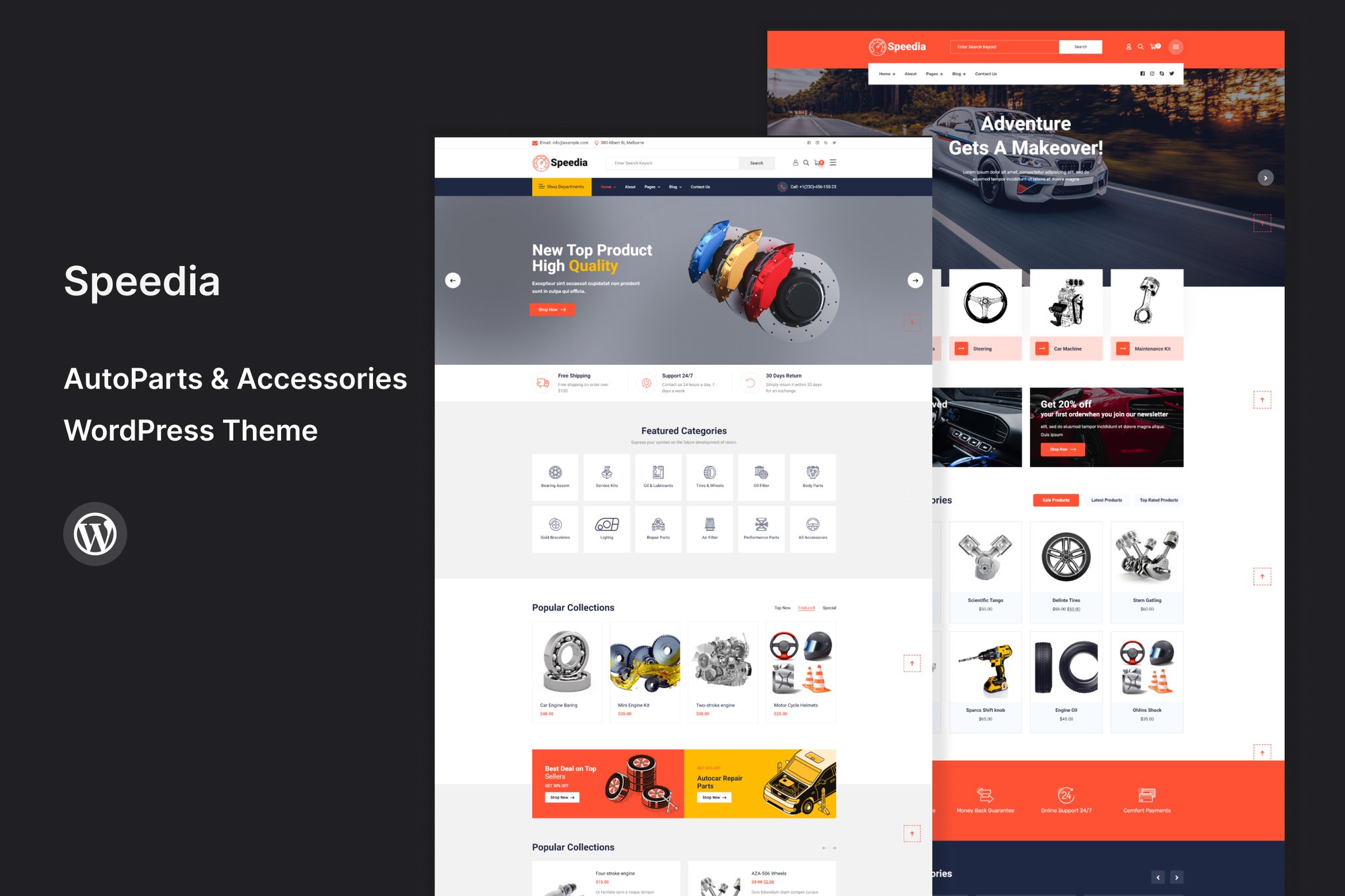 Speedia- AutoParts & Accessories 1.7 WordPress Theme
