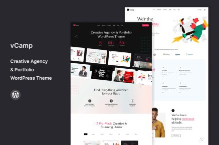 vCamp- Creative Agency 1.8 WordPress Theme
