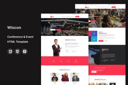 Wiscon - Conference & Event HTML Template