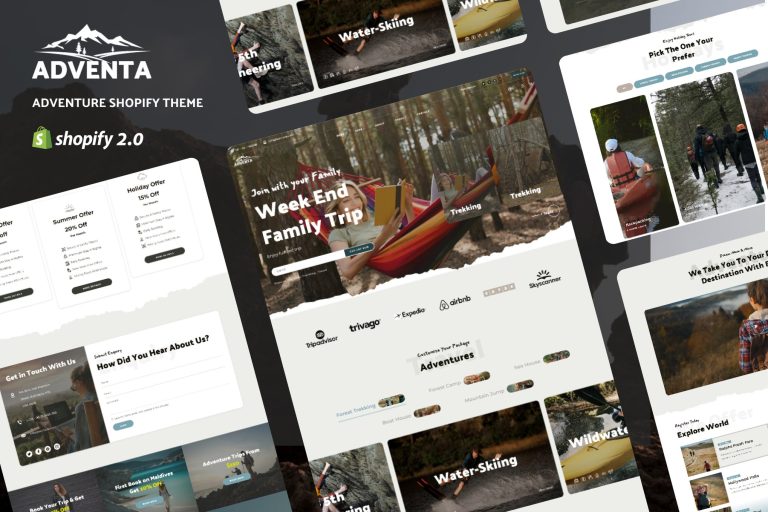 Adventa – Travel & Adventure Store Shopify Theme