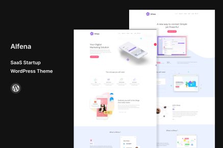 Alfena- SaaS Startup 2.6 WordPress Theme
