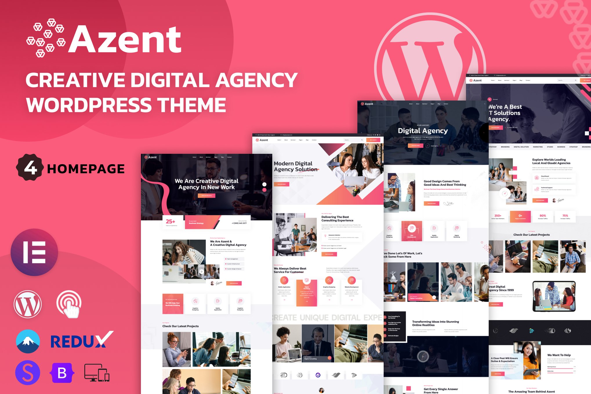 Azent- Creative Digital Agency 1.0.0 WordPress Theme