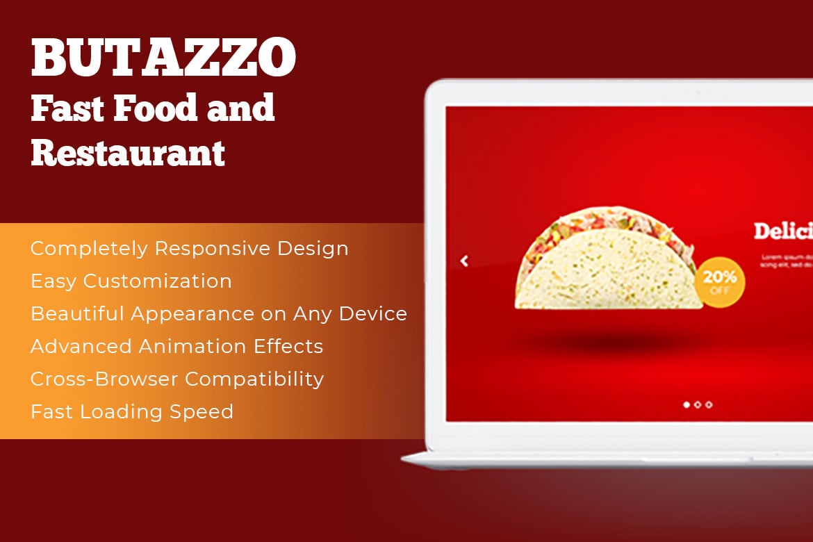 Butazzo - Fast Food and Restaurant Responsive
