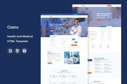 Clainc – Health And Medical HTML Template