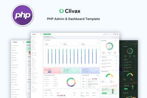 Clivax – PHP Admin & Dashboard Template