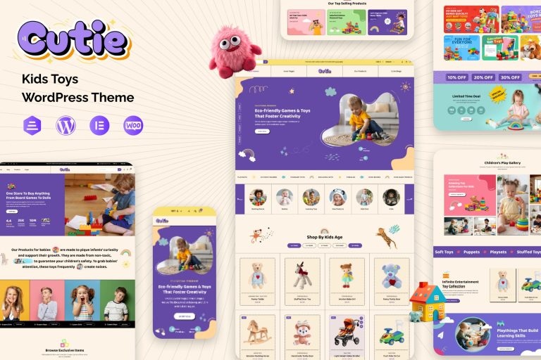 Cutie – ChildrenSchool, Toys Store Theme