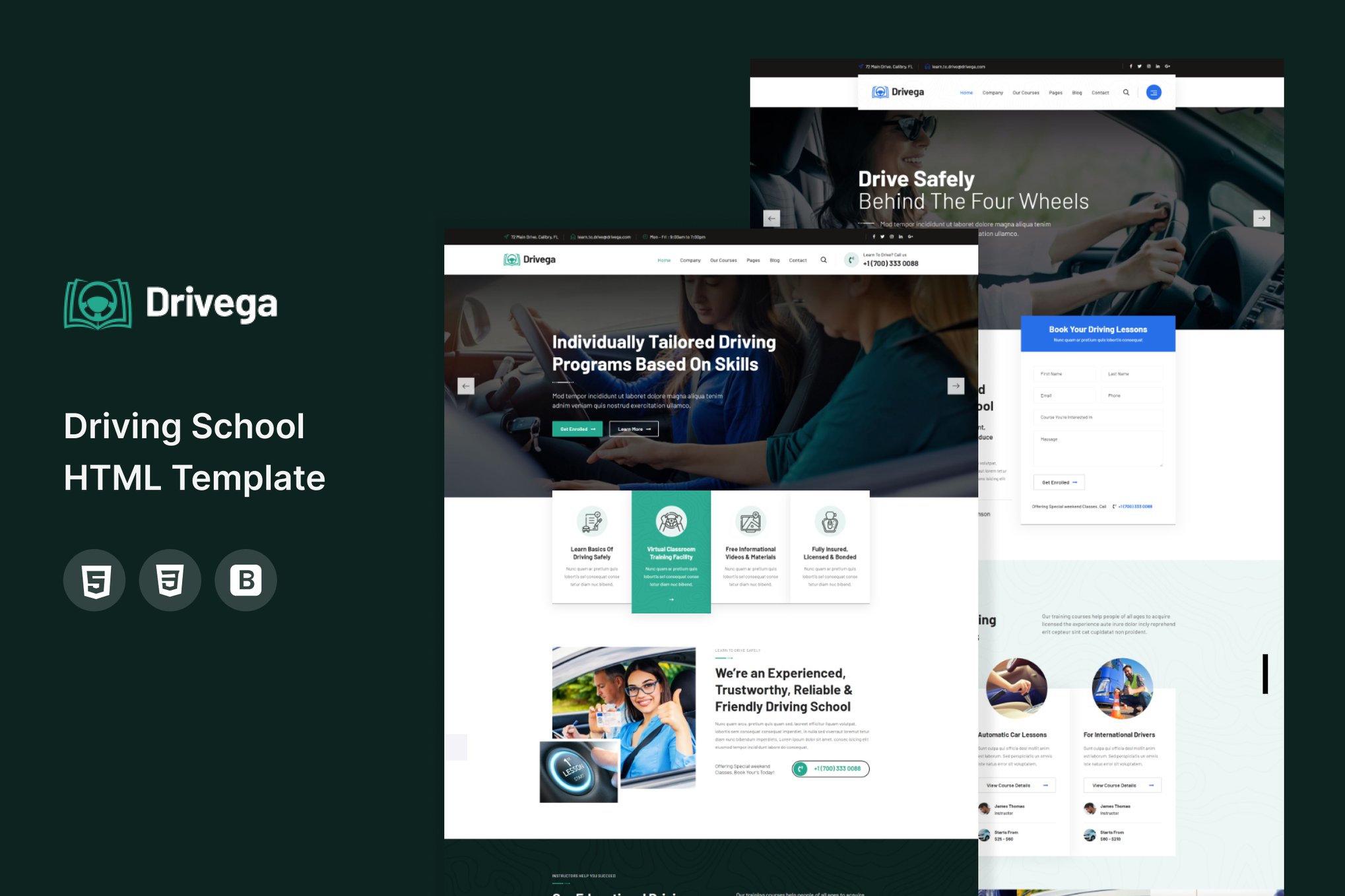 Drivega - Driving School HTML Template