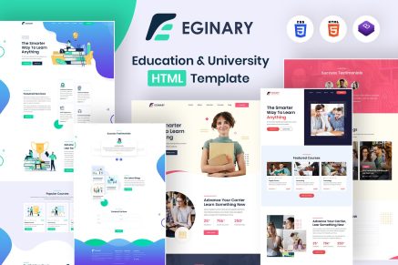 Eginary - Education & University HTML Template