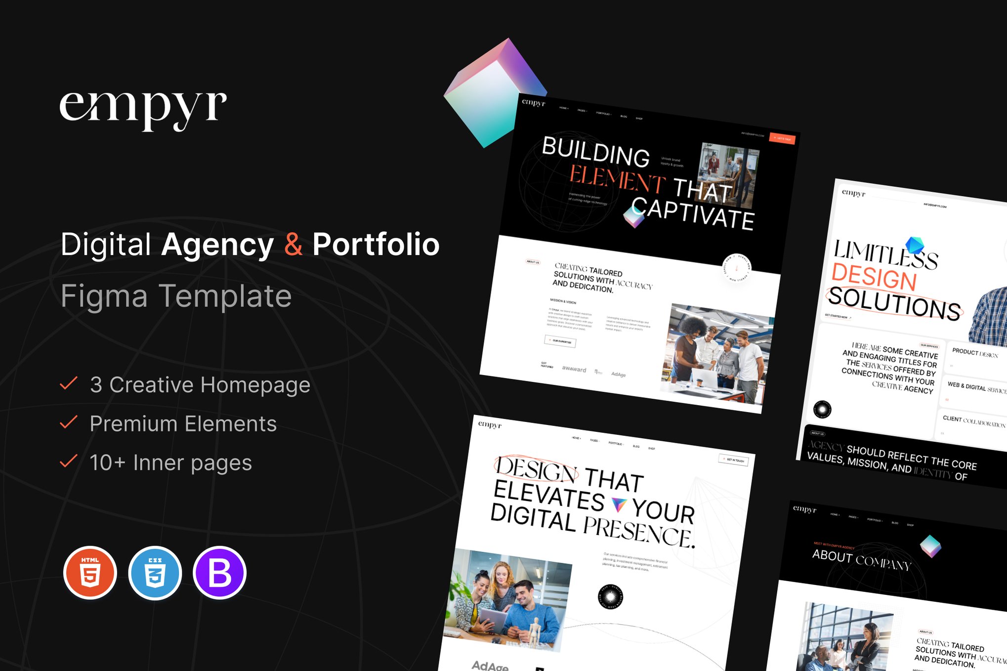 Empyr - Digital Agency & Portfolio Template