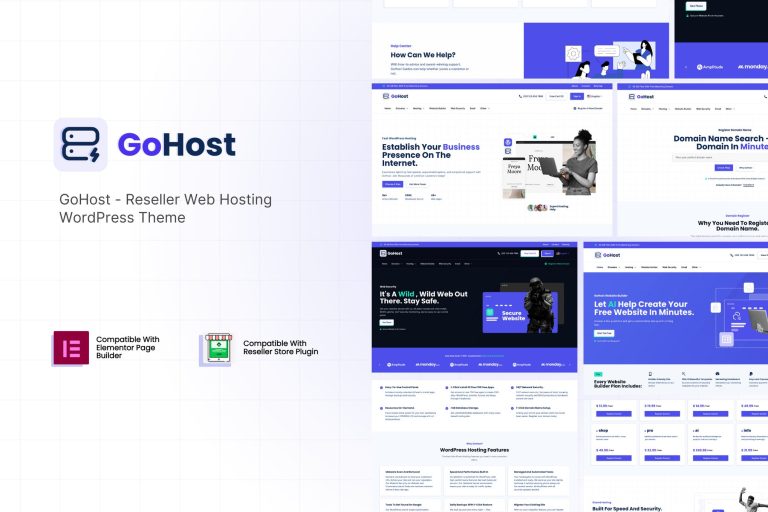 GoHost – Reseller Web Hosting WordPress Theme