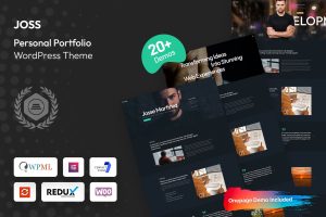 Joss – Personal Portfolio WordPress Theme