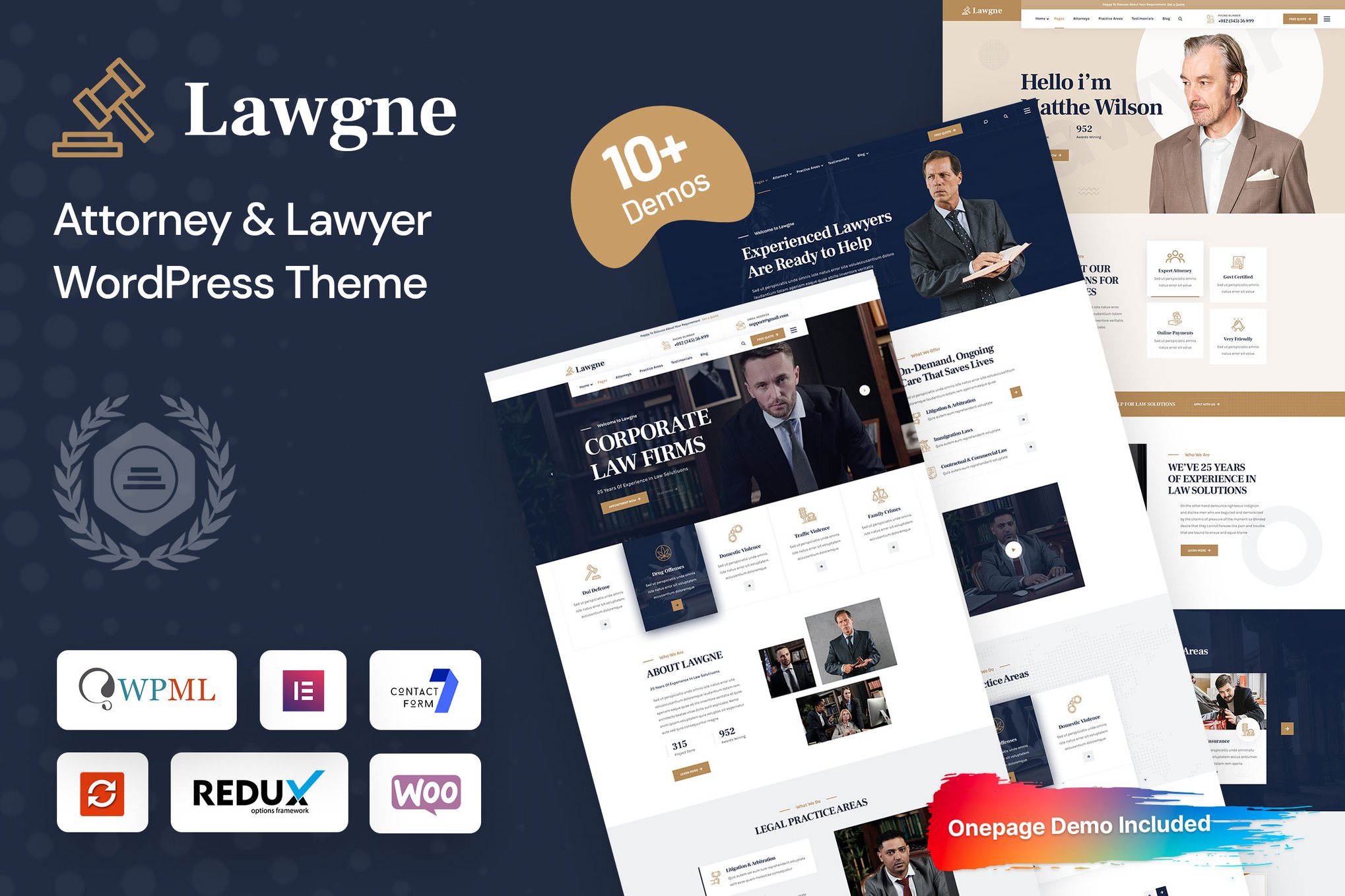 Lawgne- Law & Lawyer 1.0.8 WordPress Theme