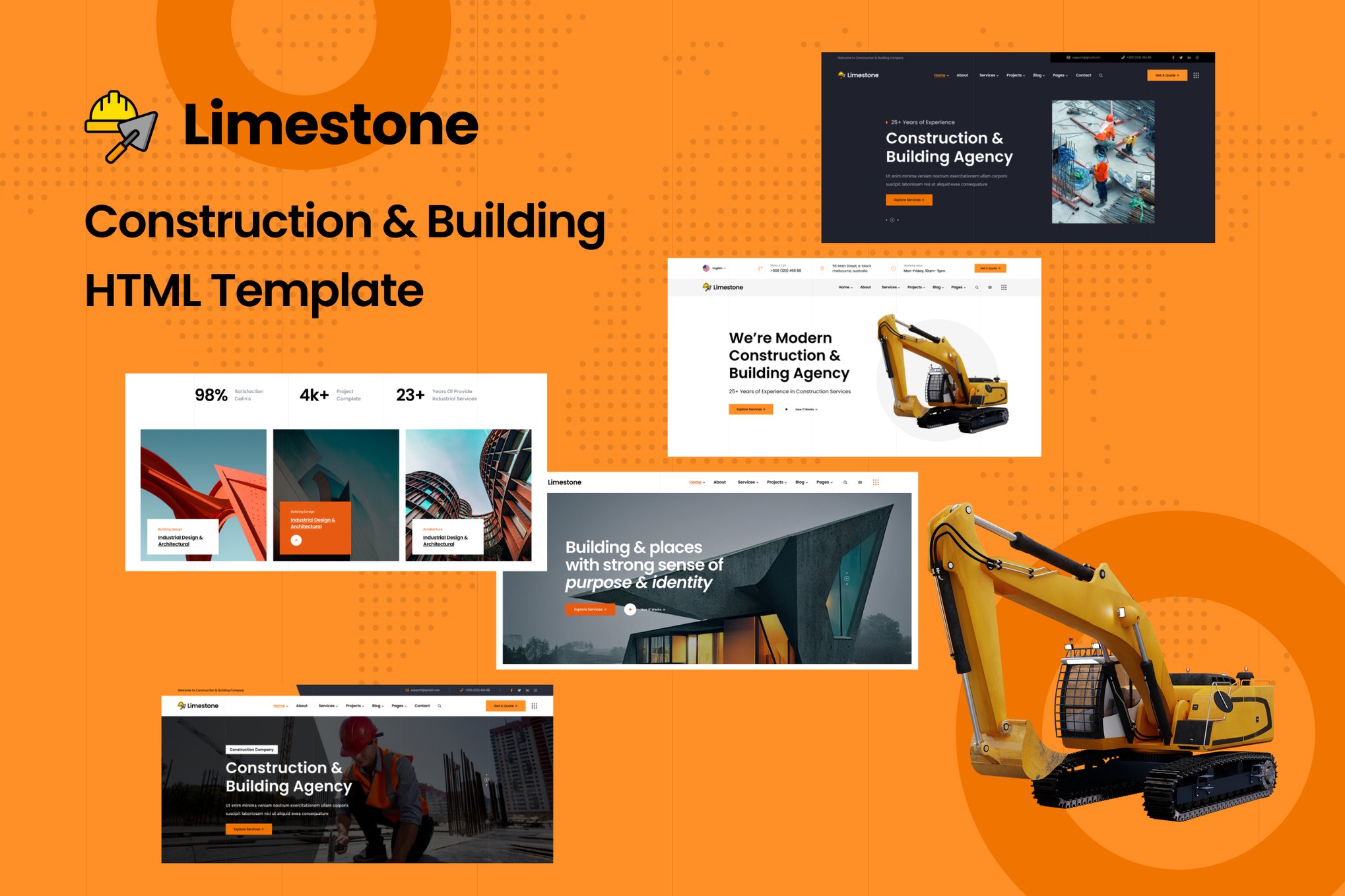 Limeston - Construction & Building HTML Template