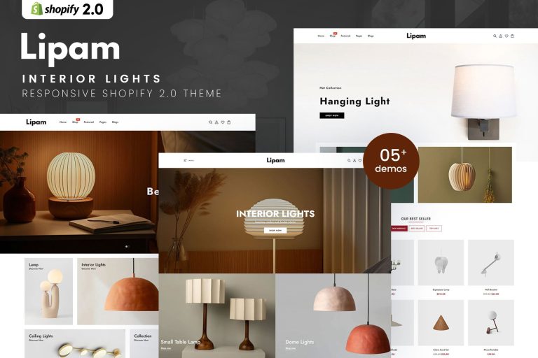 Lipam – Interior Lights Shopify 2.0 Theme