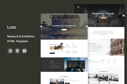 Lodz - Museum & Exhibition HTML Template
