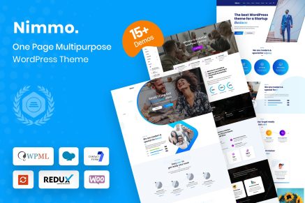 Nimmio- One Page 1.2.7 WordPress Theme