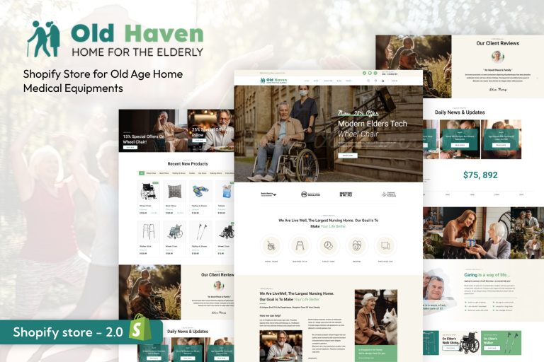 OldHaven – Shopify Store Old Age Medical & NGO