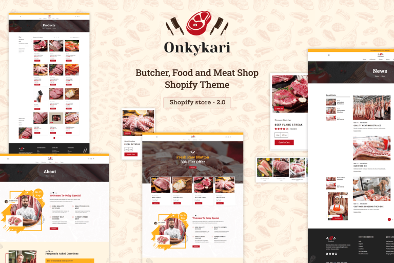OnkyKari – Butcher, Food Delivery Shopify Theme