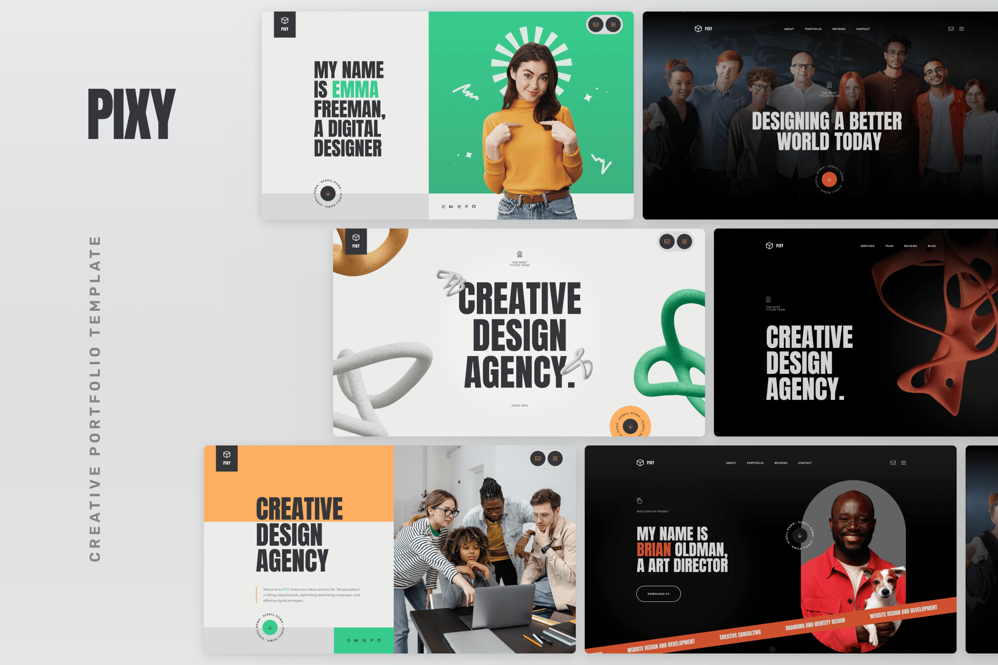 Pixy - Creative portfolio template