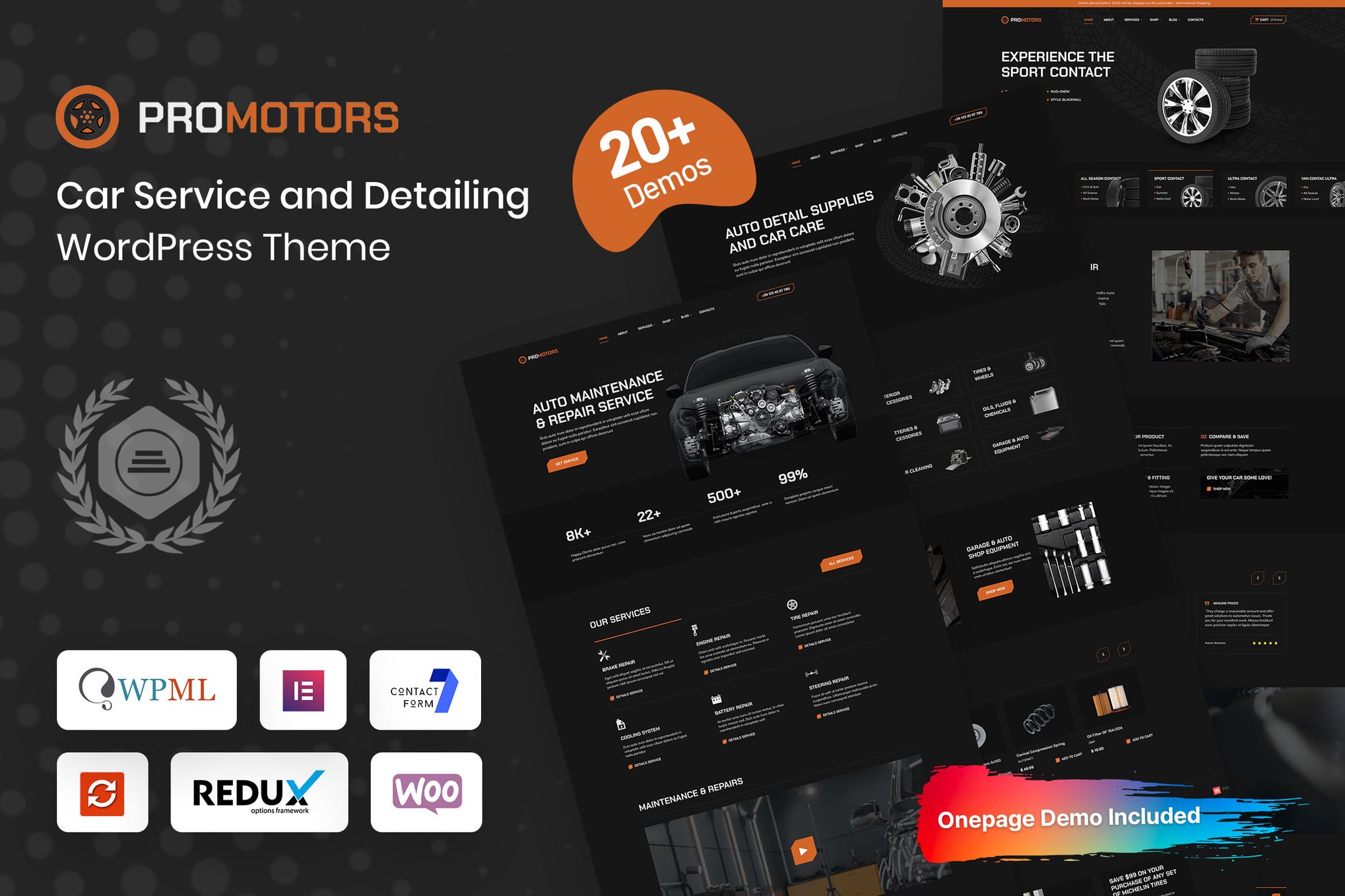 ProMotors- Car Service & Detailing 1.0.4 WordPress Theme