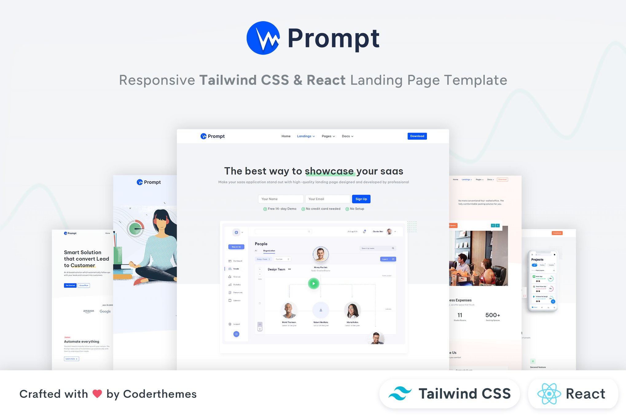 Prompt - Tailwind CSS & React Multipurpose Landing