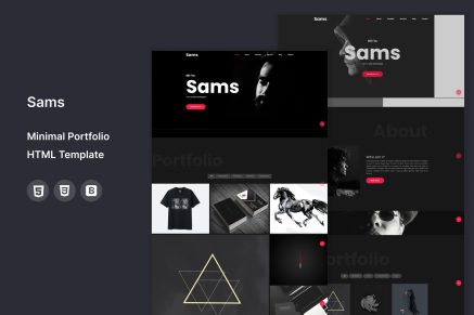 Sams - Minimal Portfolio HTML Template