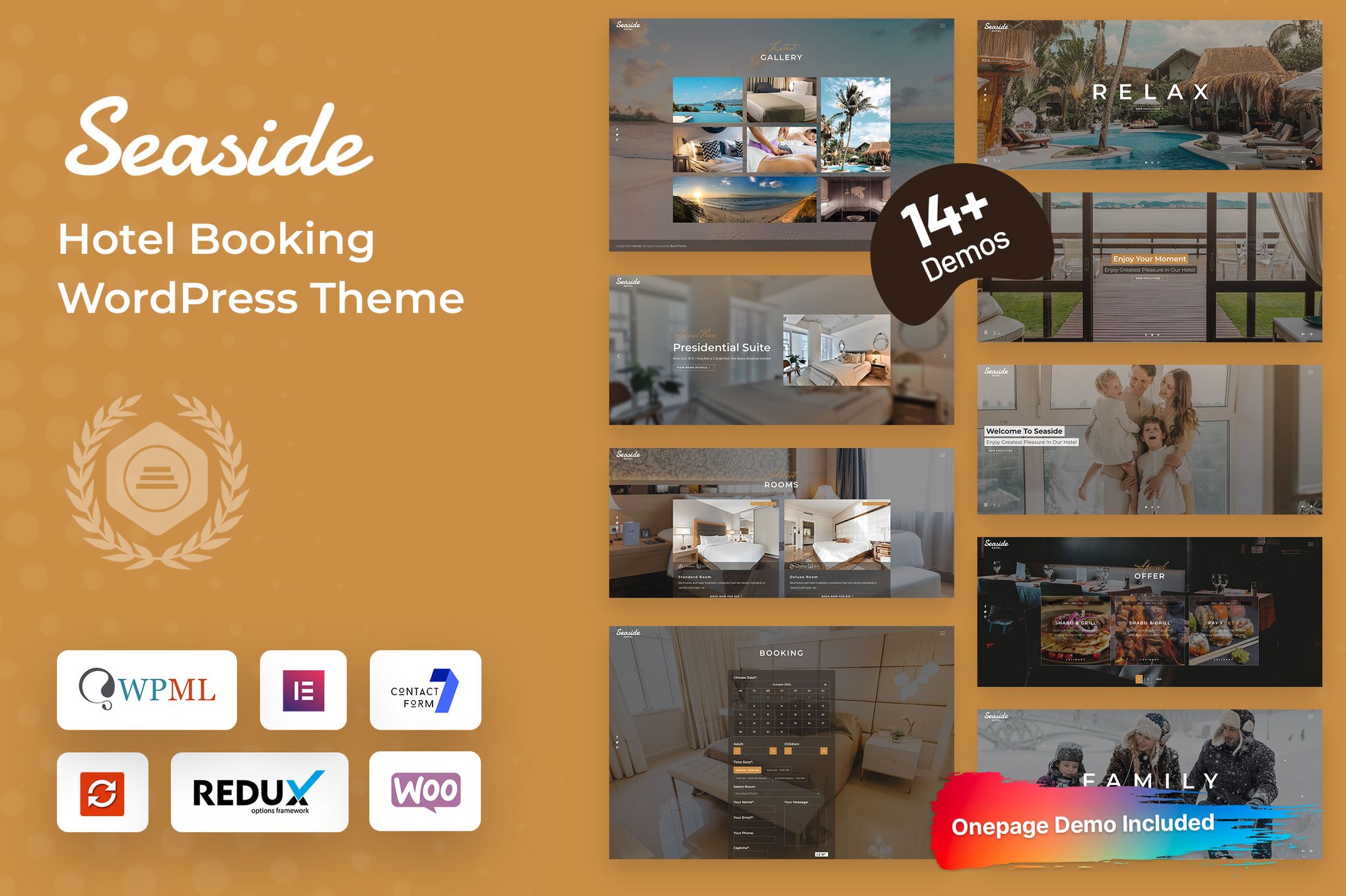 Seaside- Hotel Booking 1.0.0 WordPress Theme