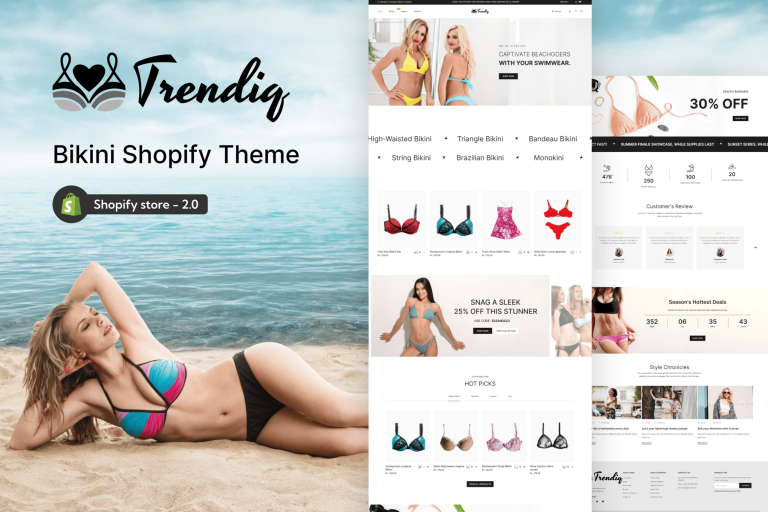 Trendiq – Lingerie, Bikini Store Shopify Theme