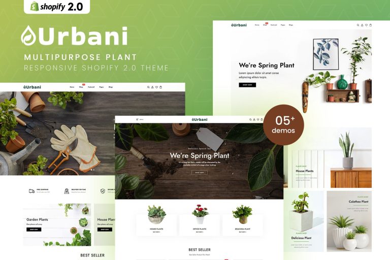 Urbani – MultiPurpose Plant Store Shopify 2.0 Them