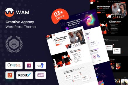 Wame- Creative Agency 1.0.9 WordPress Theme