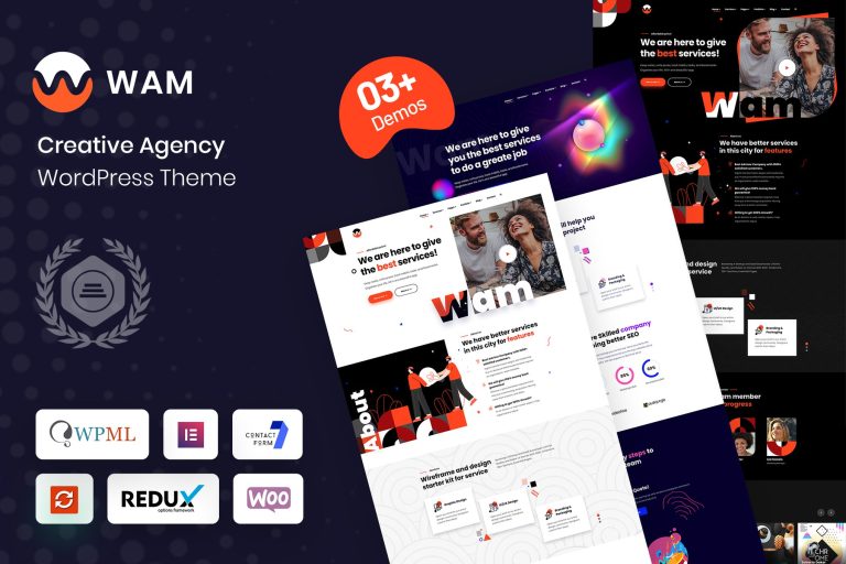 Wam – Creative Agency WordPress Theme