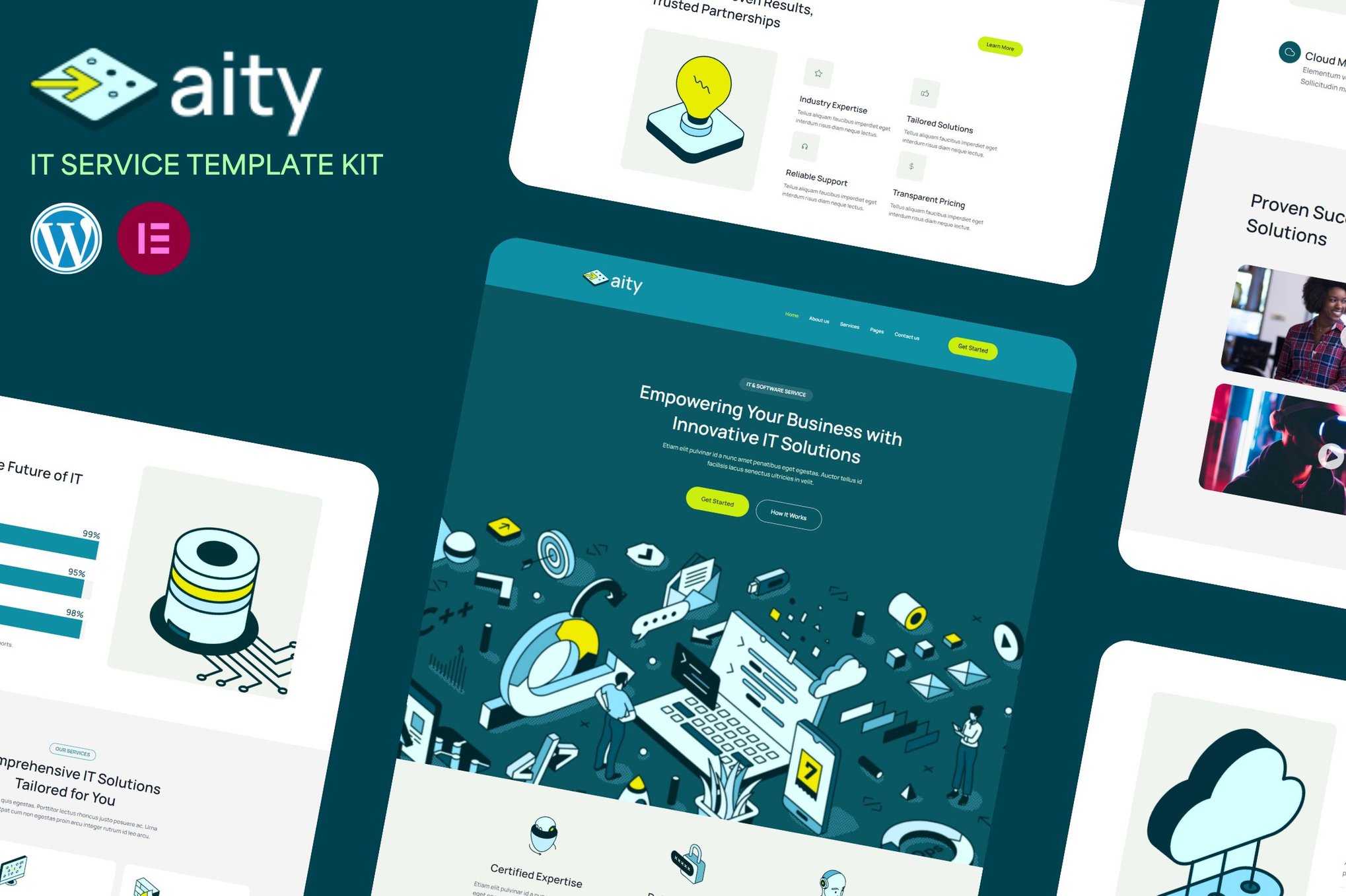Aity - It & Software Service Elementor Template Kit