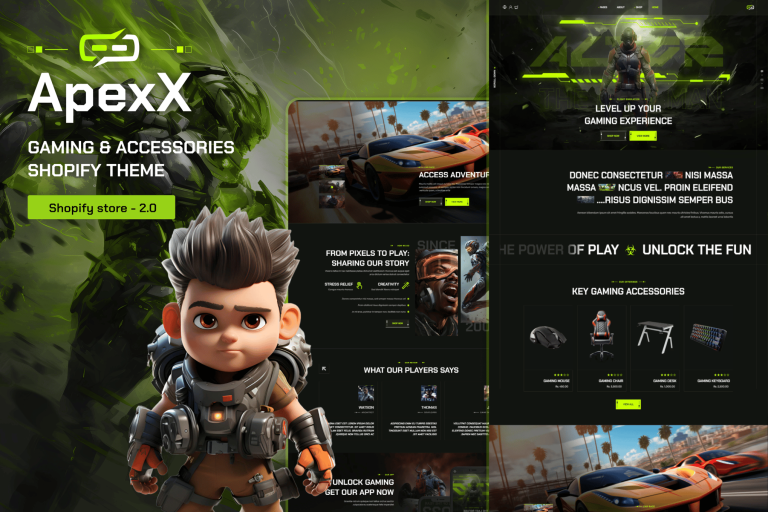 Apexx – Esports & Gaming Store Shopify Theme